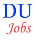 Professor and Associate Professor Jobs in Delhi University