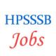 Various Jobs in Himachal Pradesh Subordinate Services Selection Board (HPSSSB)