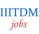 Teaching Jobs in IIITDM