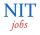 Teaching Jobs in NIT