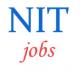 Teaching Jobs in NIT