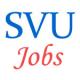 Teaching Jobs in Sri Venkateswara University