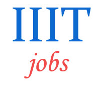 Rolling Teaching Jobs in IIIT