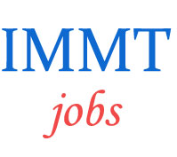 Scientist and Assistant Jobs in IMMT