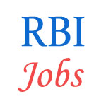 Various Jobs in Reserve Bank of India (RBI)