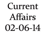 Current Affairs 2nd June 2014