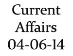 Current Affairs 4th June 2014